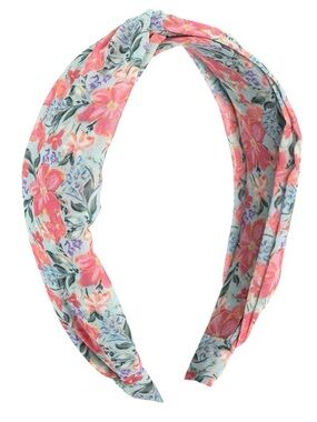 Carolina Coral 🪸 Floral Twist Headband